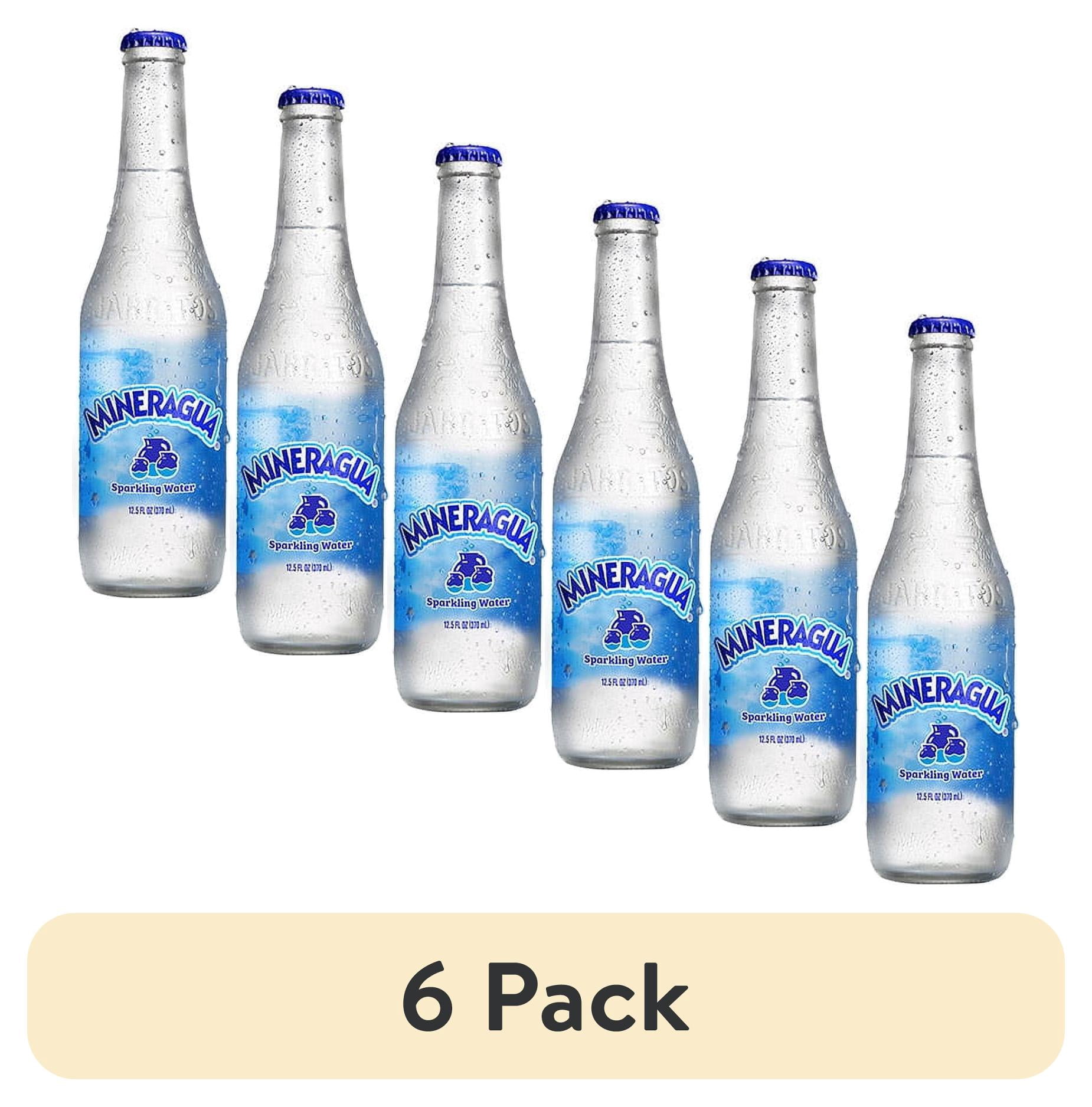 (6 pack) Jarritos Mineragua Sparkling Water, 12.5 fl oz Glass Bottle