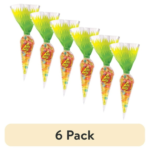 (6 pack) Jelly Belly Baby Carrot Spring Mix Jelly Beans - 4.25 oz Bag