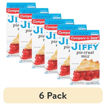 (6 pack) "JIFFY" Pie Crust Mix, 9 oz Box