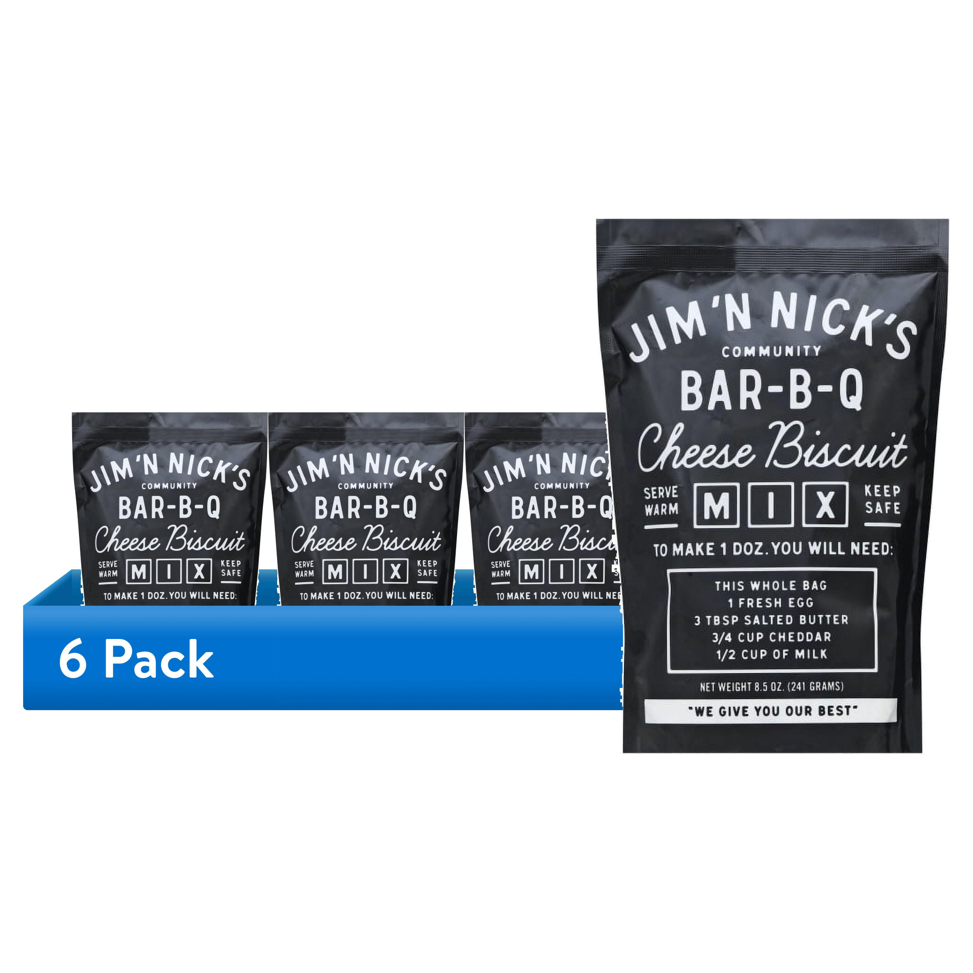 (6 pack) Jim N Nicks Bar-B-Q Cheese Biscuit Mix, 8.5 oz
