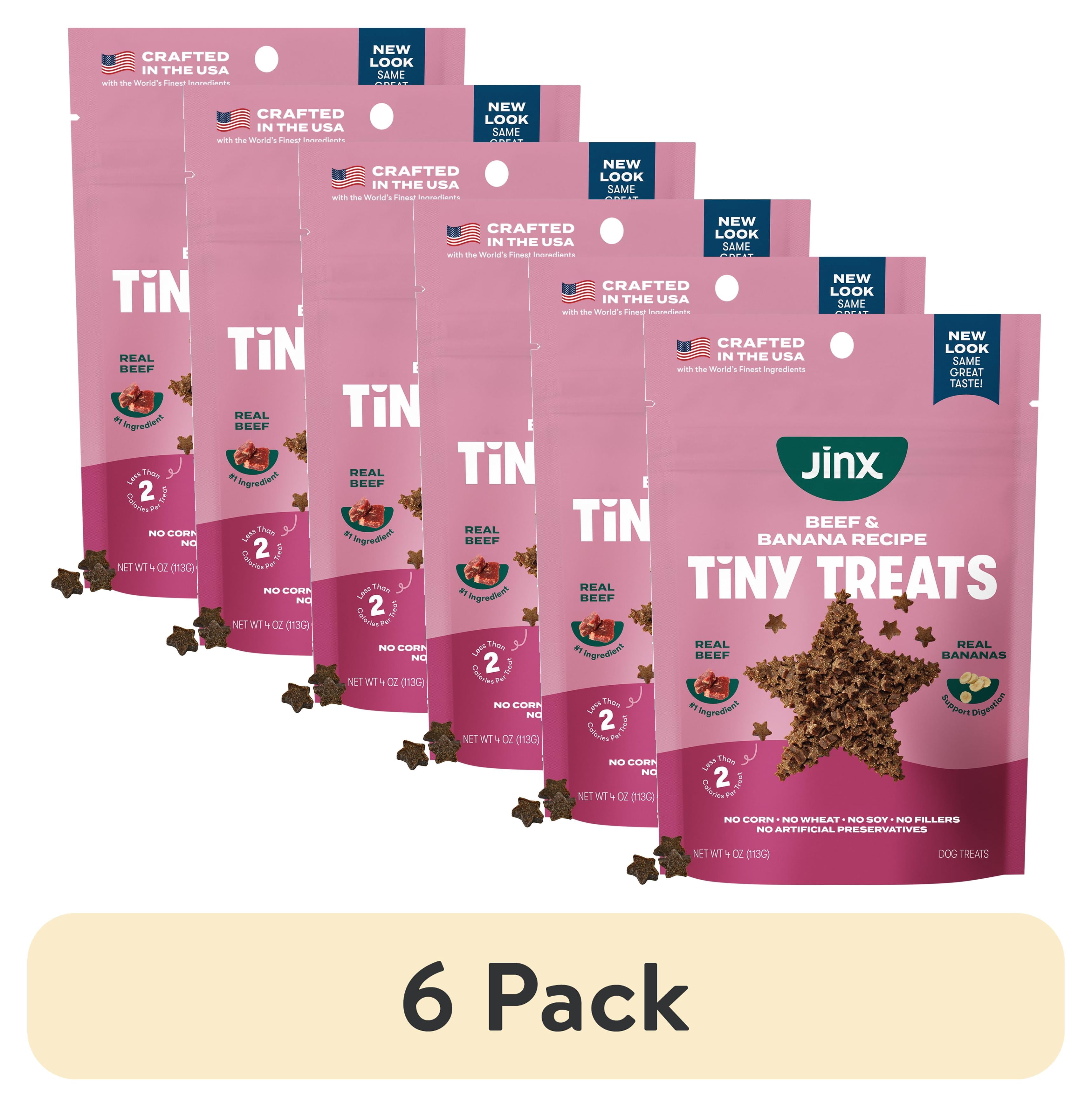 (6 pack) Jinx Beef Tiny Treats Natural Dog Training Treats, 4 oz Bag