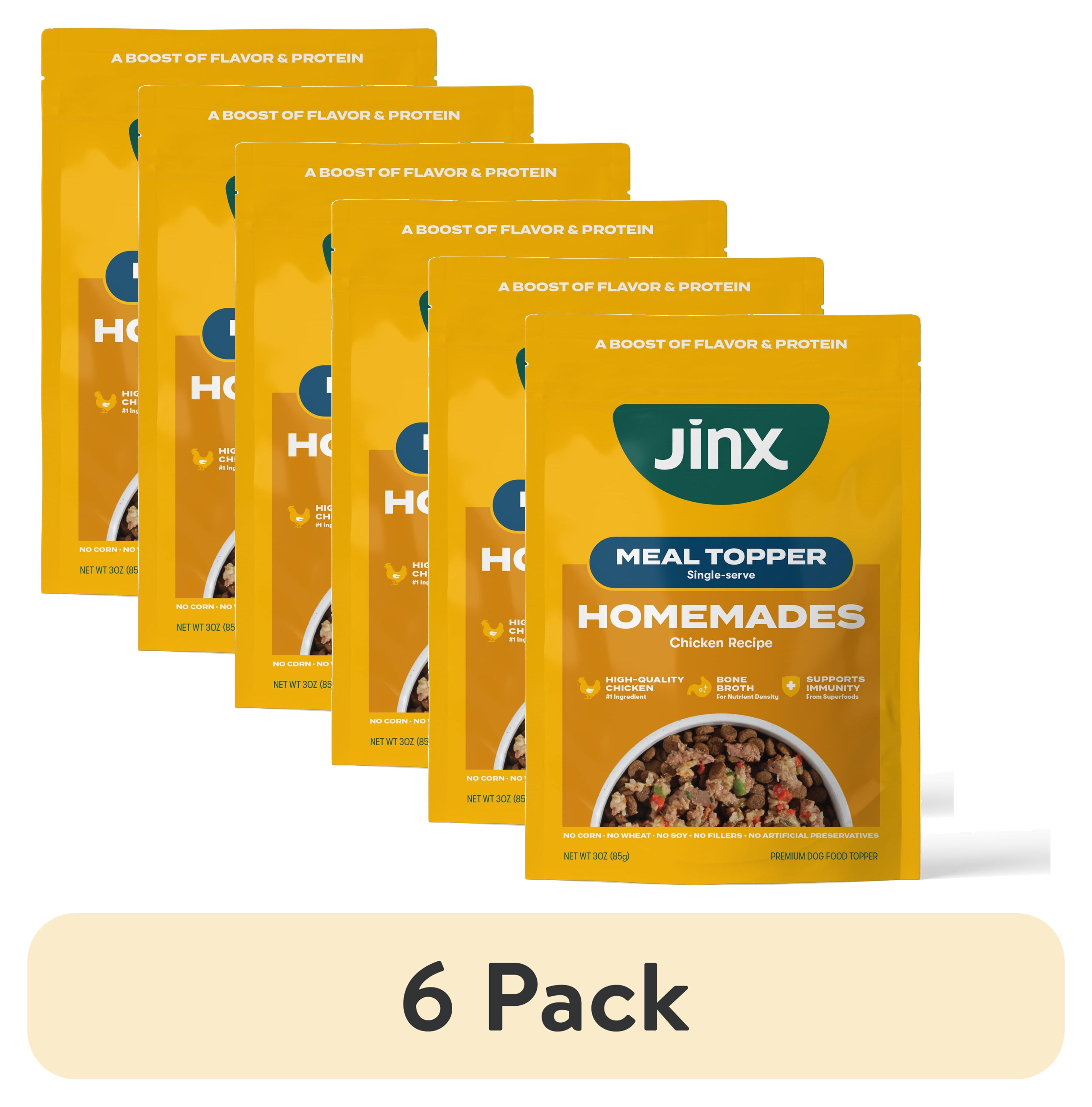 (6 pack) Jinx Homemades Chicken Topper,3oz.Pouch