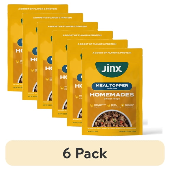 (6 pack) Jinx Homemades Chicken Topper,3oz.Pouch