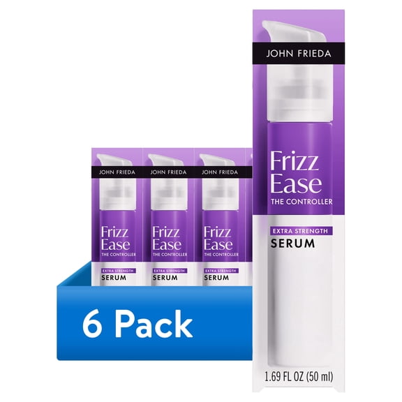 (6 pack) John Frieda Frizz Ease The Controller Extra Strength Hair Serum, Frizz Control, 1.69 fl oz