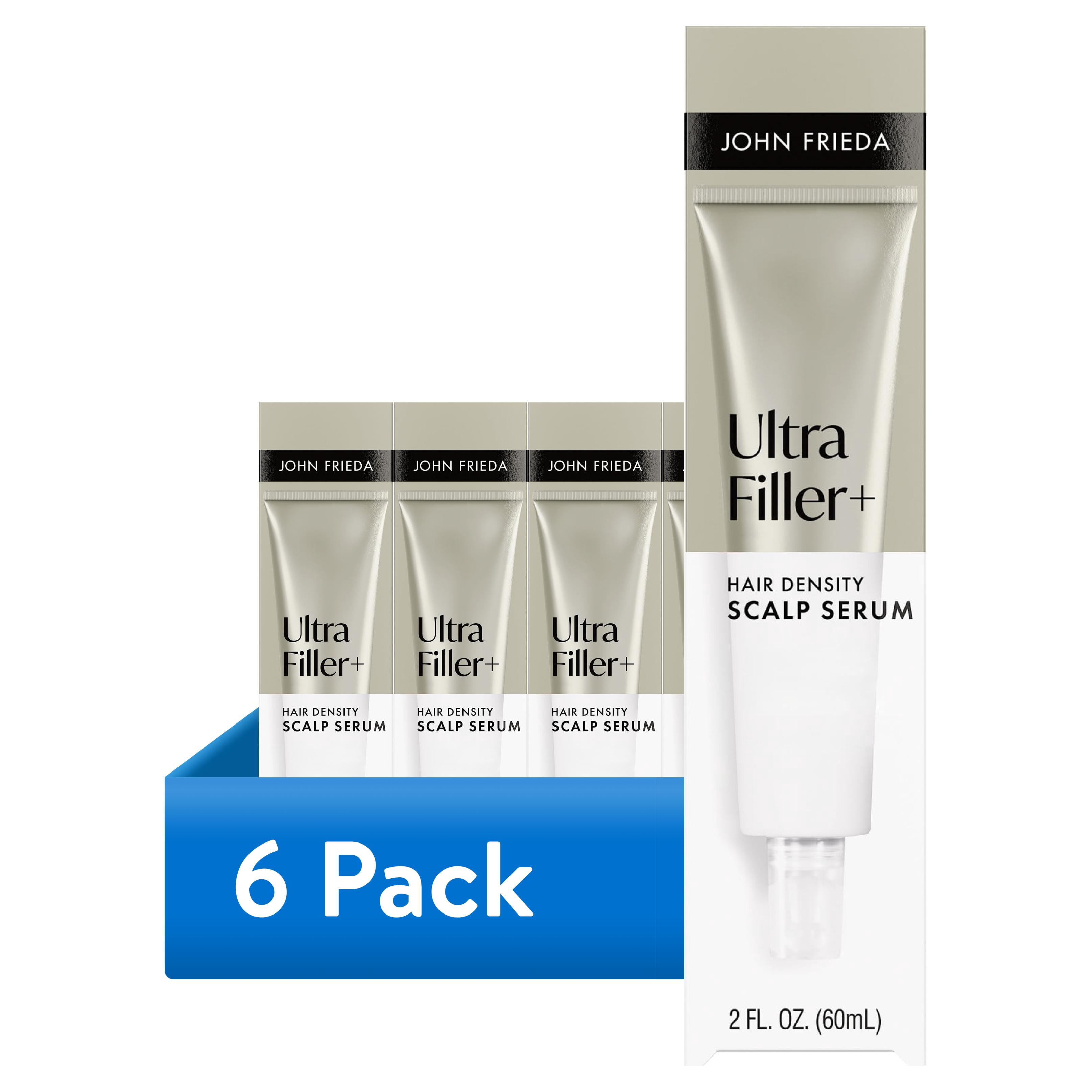 (6 pack) John Frieda ULTRAfiller+ Hair Density Scalp Serum, Hair Thickening Serum for Fine Hair, 2 fl oz
