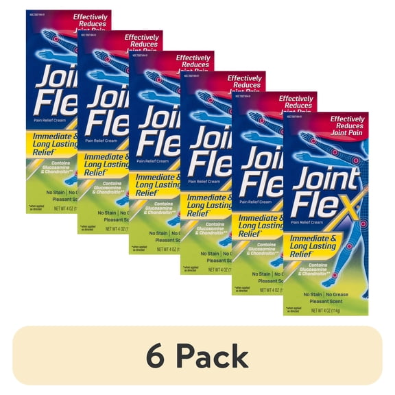 (6 pack) JointFlex Pain Relieving Cream for Joint & Arthritis Pain, 4 Ounce Tube