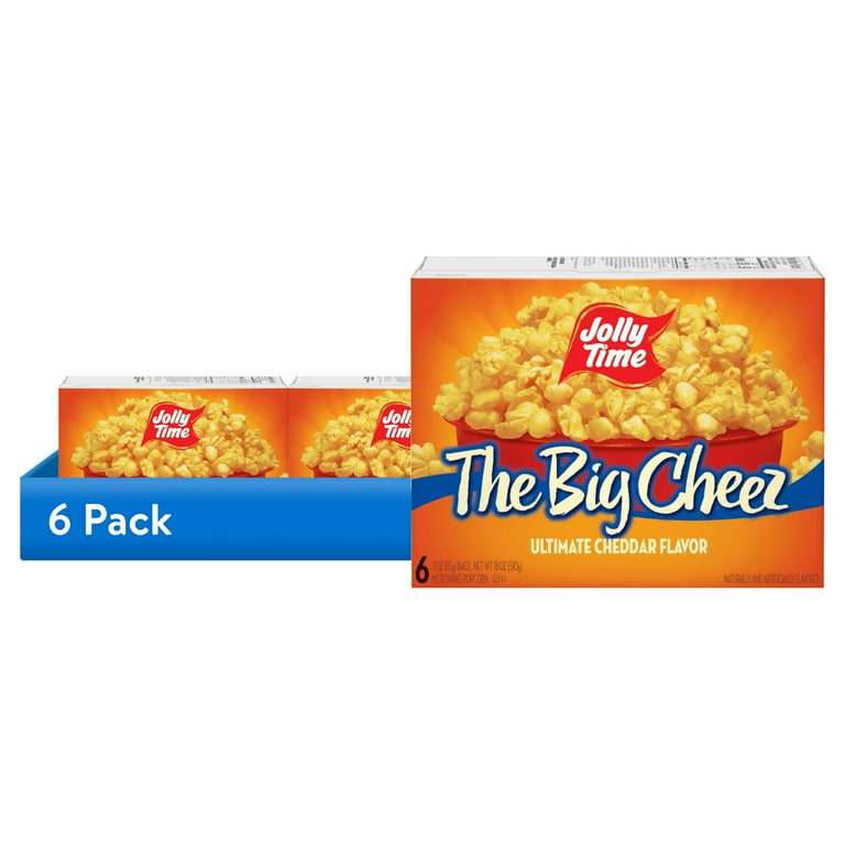 Jolly Time, Microwave Popcorn, 6 pack, The Big Cheez Ultimate