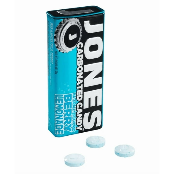 6 pack Jones Soda Carbonated Candy - Enjoy Jones Soda as a tasty candy! (Berry Lemonade)