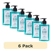 (6 pack) Juniper Clean Liquid Hand Soap, Kitchen or Bathroom Hand Soap, Jasmine Scent, 17 oz Pump Bottle