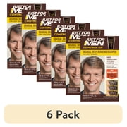 6 pack Just for Men Control GX Grey Reducing for Lighter Shades of Hair, Blonde to Medium Brown, Gradual Hair Color with Keratin, 4 fl oz - Pack of 1 Packaging May Vary
