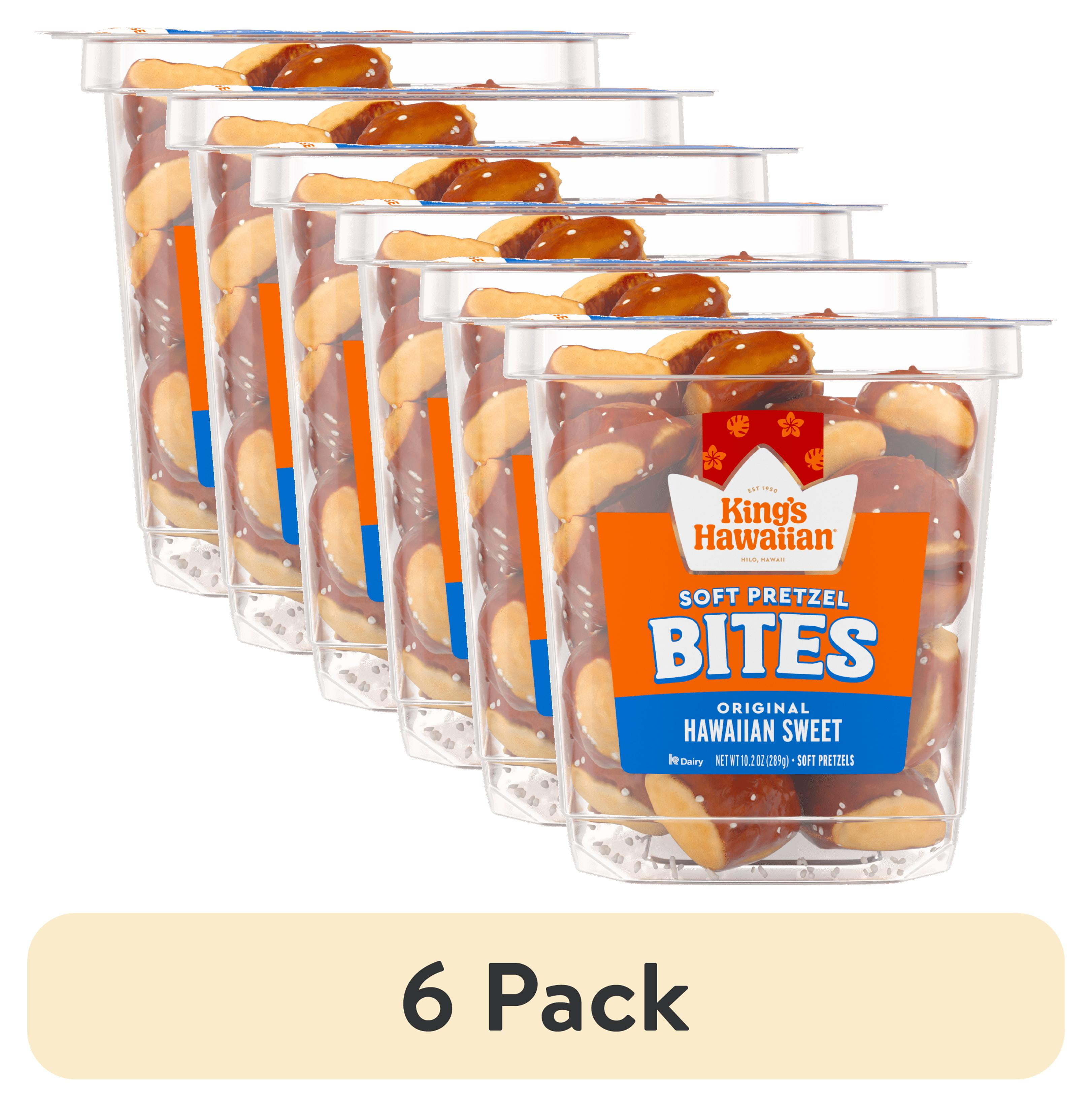 6 pack) KING'S HAWAIIAN® Original Hawaiian Sweet Soft Pretzel