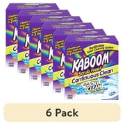 6 pack Kaboom Scrub Free! Continuous Clean Toilet Cleaning 1CT System
