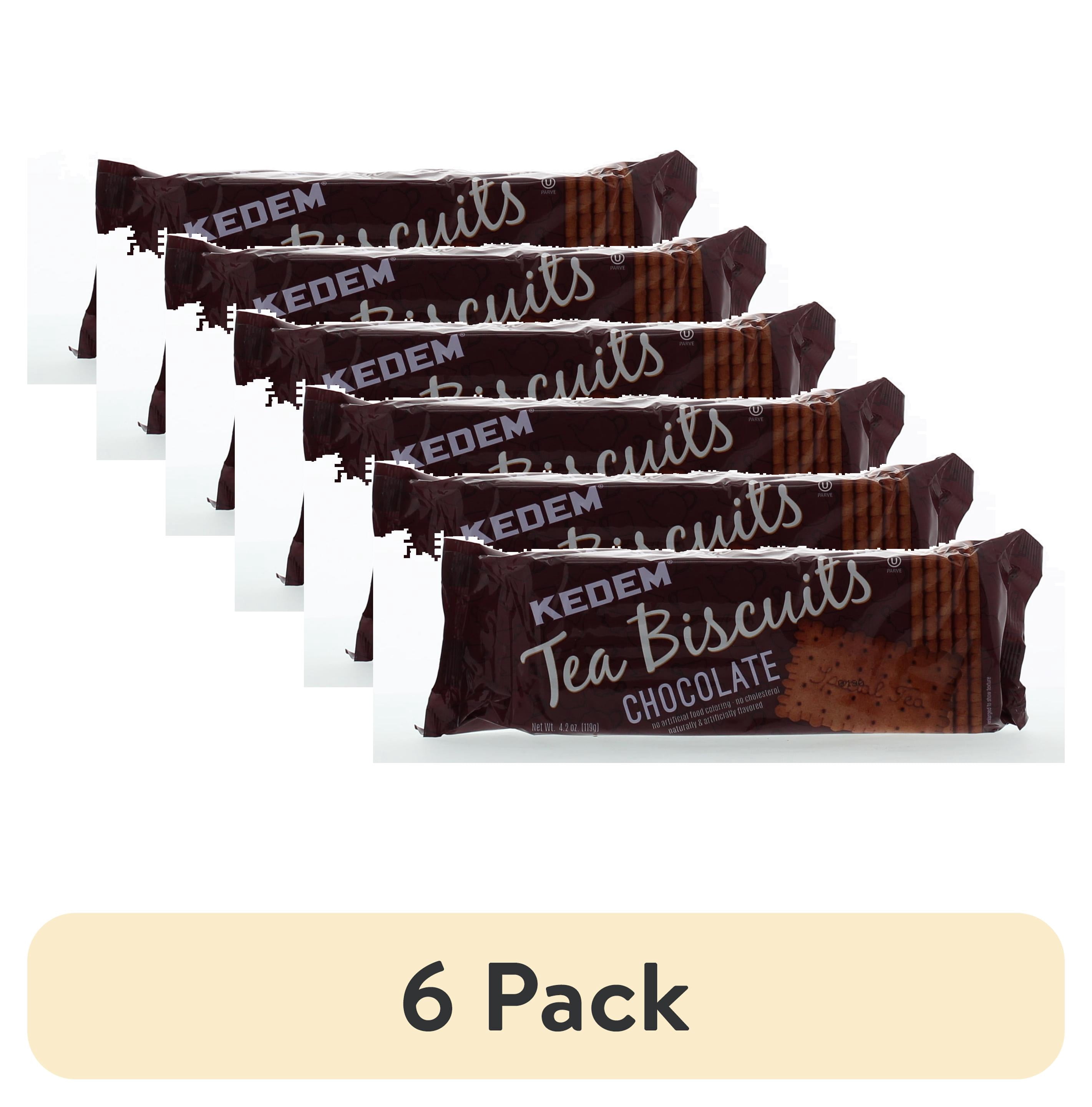 (6 pack) Kedem Tea Biscuits Chocolate Flavor, 4.2oz