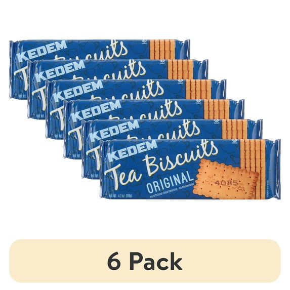 (6 pack) Kedem Tea Biscuits Cookies, 4.2oz