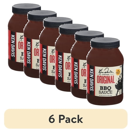 (6 pack) Ken Davis Products Ken Davis Bar-B-Q Sauce, Original, 35 oz