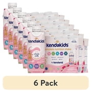 6 pack KendaKids Complete Nutrition Shake with Protein & DHA, Strawberry, 8 fl oz, 6 Pack