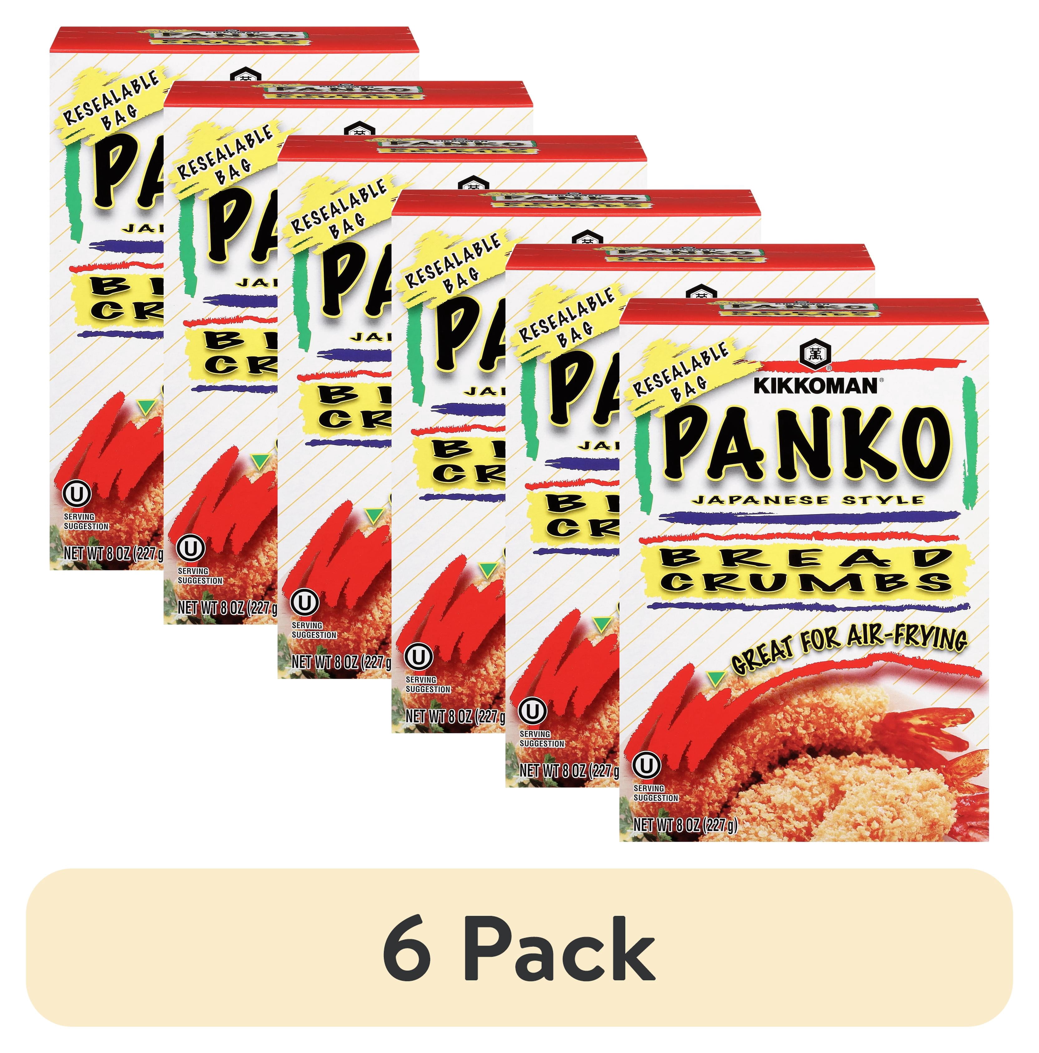 6 pack) Kikkoman Panko Japanese Style Breadcrumbs, 8 oz Box