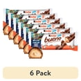 thumbnail image 1 of (6 pack) Kinder Bueno Milk Chocolate Bars with Crispy Wafer and Hazelnut Cream, 30 Count, 2 Bars per Pack, 1.5 oz Each, 1 of 19