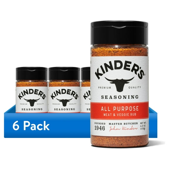 (6 pack) Kinder's All Purpose Seasoning, 6oz