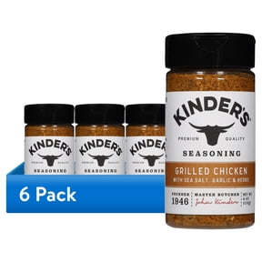 (6 pack) Kinder's Grilled Chicken Seasoning Blend with Garlic, Sea Salt, and Herbs, 6 oz