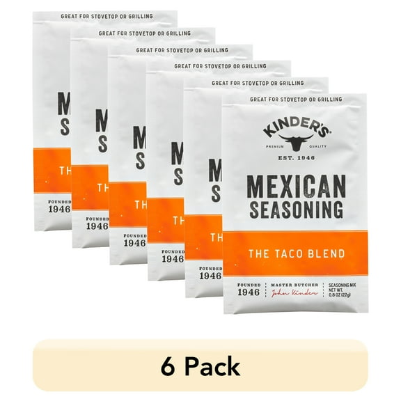 (6 pack) Kinder's The Taco Blend Mexican Dry Seasoning, 1 oz