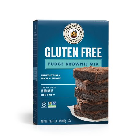 (6 pack) King Arthur Baking Company, Non-GMO Project Verified and Gluten Free Fudge Brownie Mix, 17 oz Box