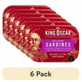 thumbnail image 1 of (6 pack) (6 pack) King Oscar Wild Caught Sardines in Extra Virgin Olive Oil, Mediterranean Style 3.75 oz, 1 of 1