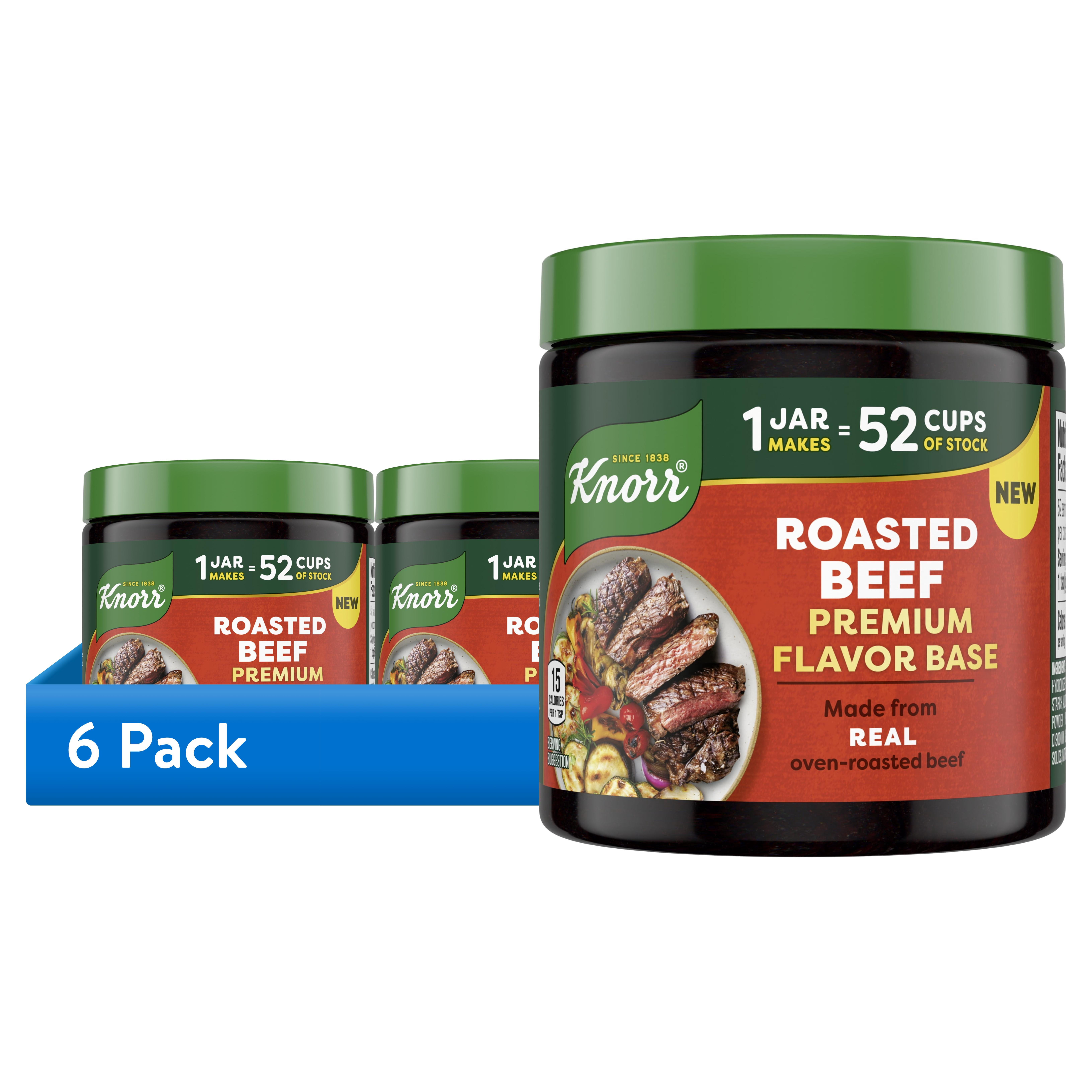 (6 pack) Knorr Bouillon Premium Roasted Beef Flavor Base, 11 oz