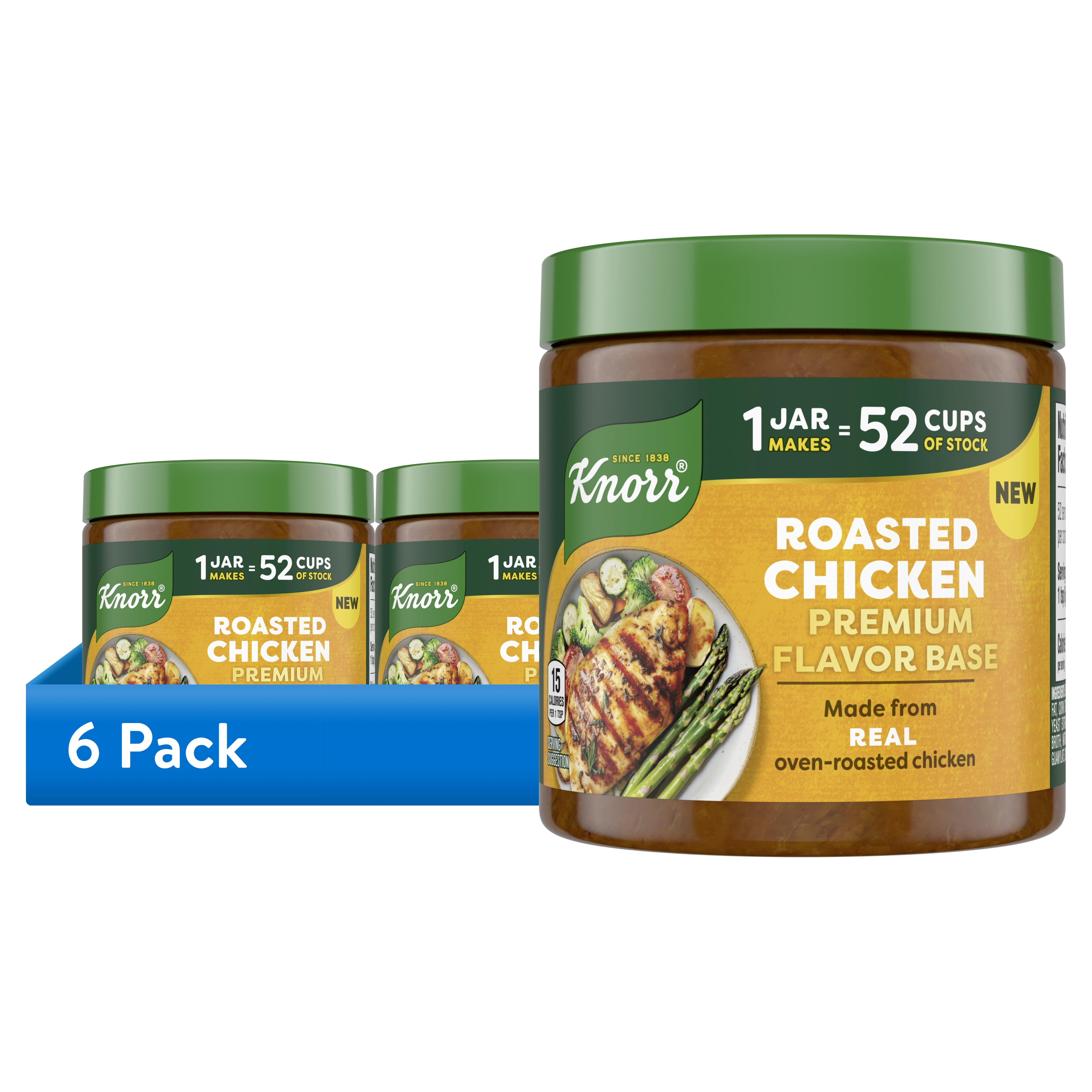 (6 pack) Knorr Bouillon Premium Roasted Chicken Flavor Base, 11 oz