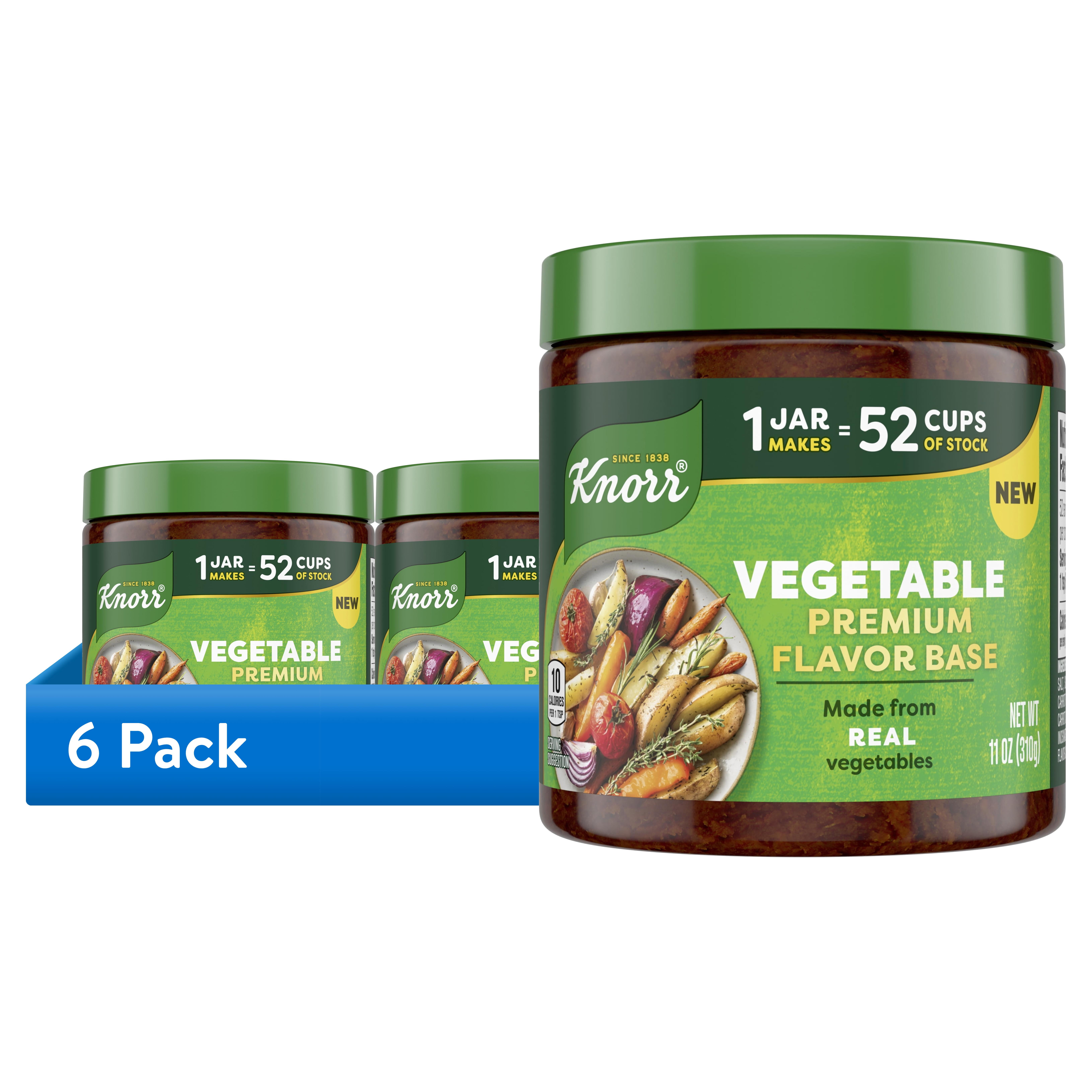 (6 pack) Knorr Bouillon Premium Vegetable Flavor Base, 11 oz