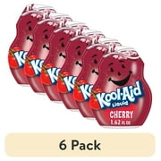 (6 pack) Kool-Aid Liquid Cherry Artificially Flavored Soft Drink Mix, 1.62 fl oz Bottle