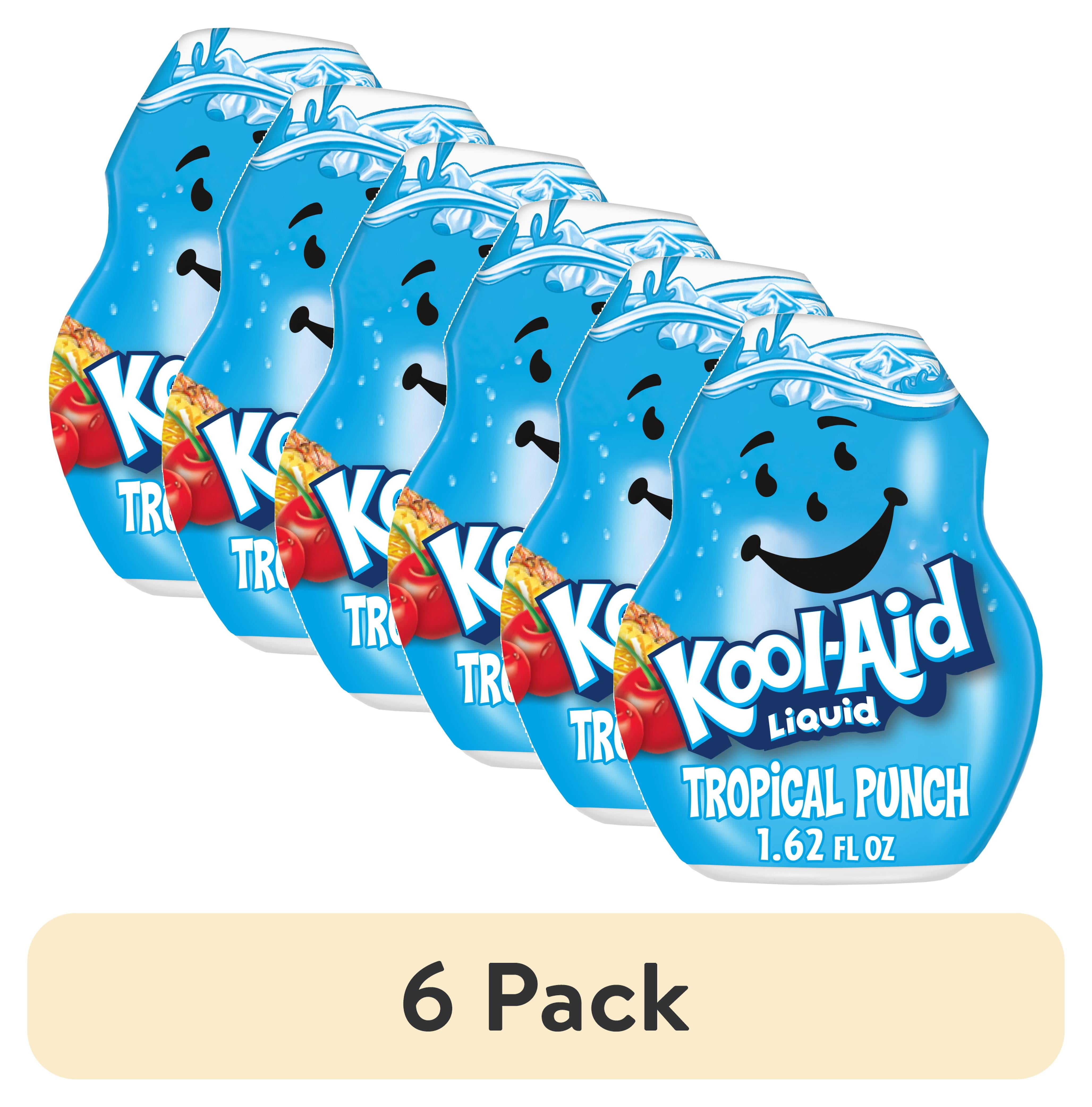 6 pack) Kool-Aid Liquid Tropical Punch Naturally Flavored Soft
