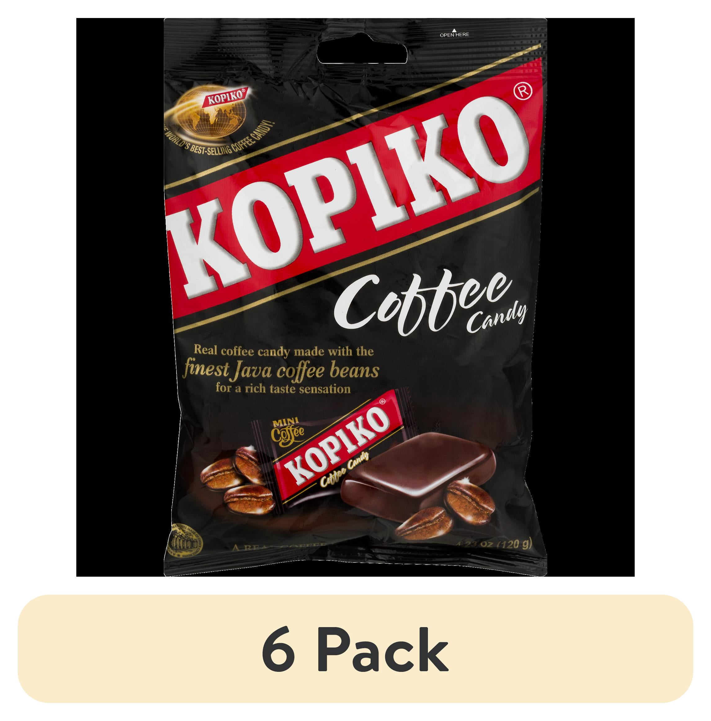 (6 pack) Kopiko Mini Coffee Candy, 4.23 Oz
