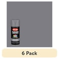 (6 pack) Krylon Fusion All-In-One Deep Gray Matte 12 oz Spray Paint ...