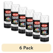 6 pack Krylon Fusion All-In-One, Matte, White, 12 oz