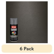 6 pack Krylon Fusion All-In-One Metallic, Metallic, Dark Metal, 12 oz