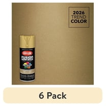 (6 pack) Krylon K02770007 Fusion All-In-One Metallic, Metallic, Gold, 12 oz, Spray Paint, Multi-Surface, (1 Piece, 1 Pack)