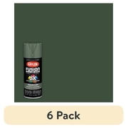 6 pack Krylon Fusion All-In-One, Matte, Spanish Moss, 12 oz