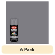 6 pack Krylon Fusion All-In-One, Matte, Deep Gray, 12 oz