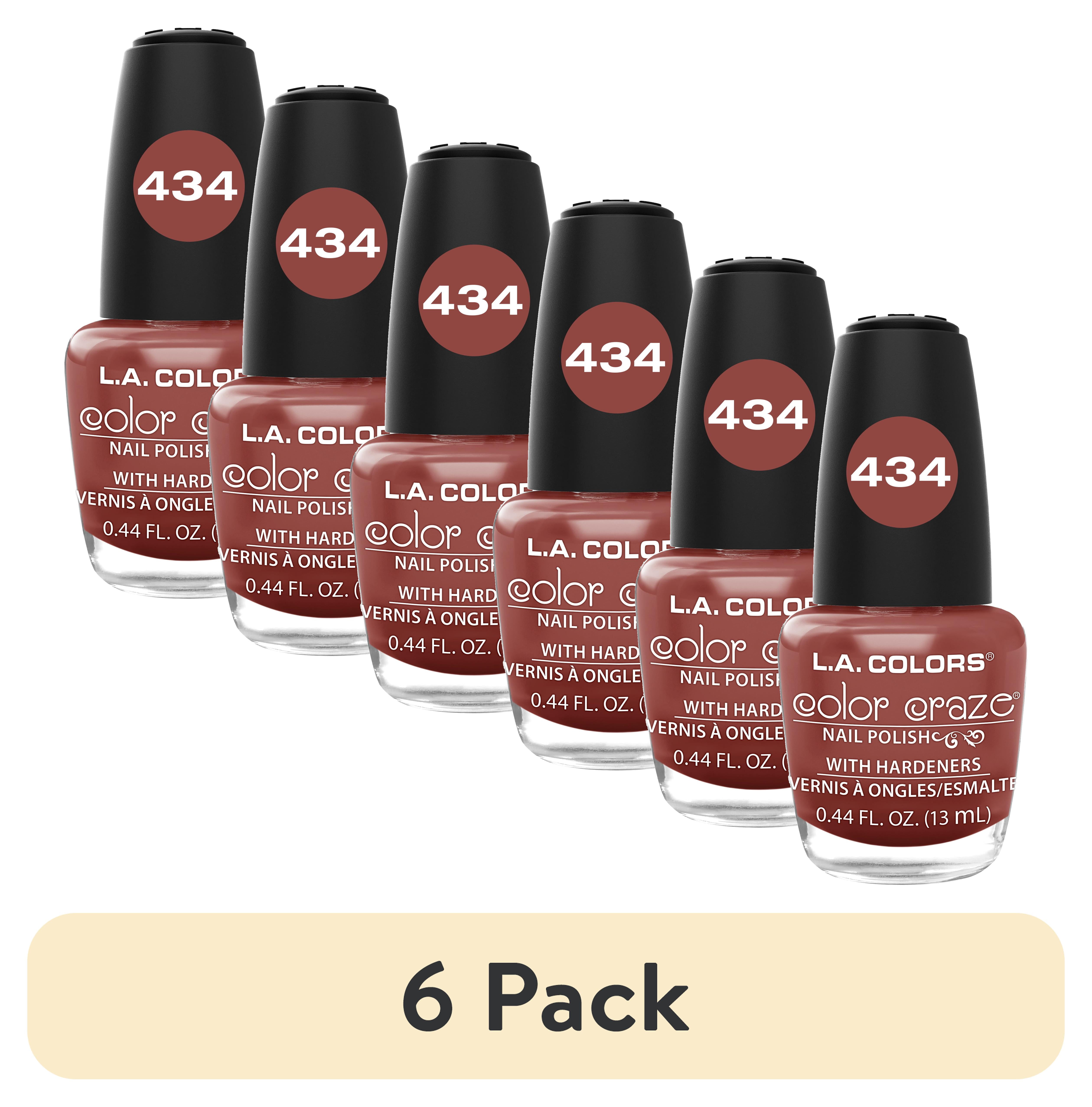 (6 pack) L.A. COLORS Color Craze Nail Polish, Mesa, 0.44 fl oz ...