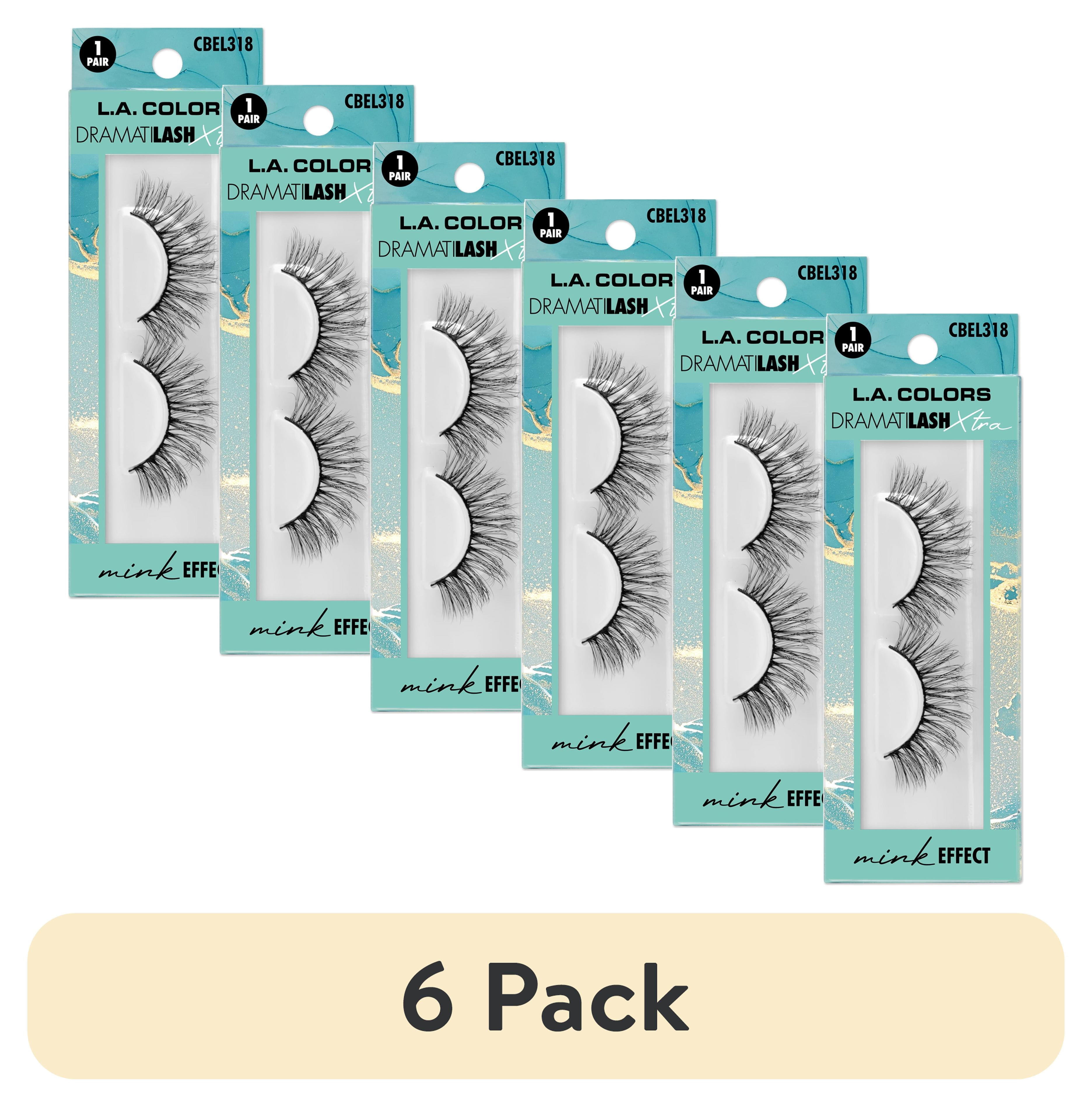 (6 pack) L.A. COLORS Eyelash, Dramatilash, Metaglam, 1 Pair