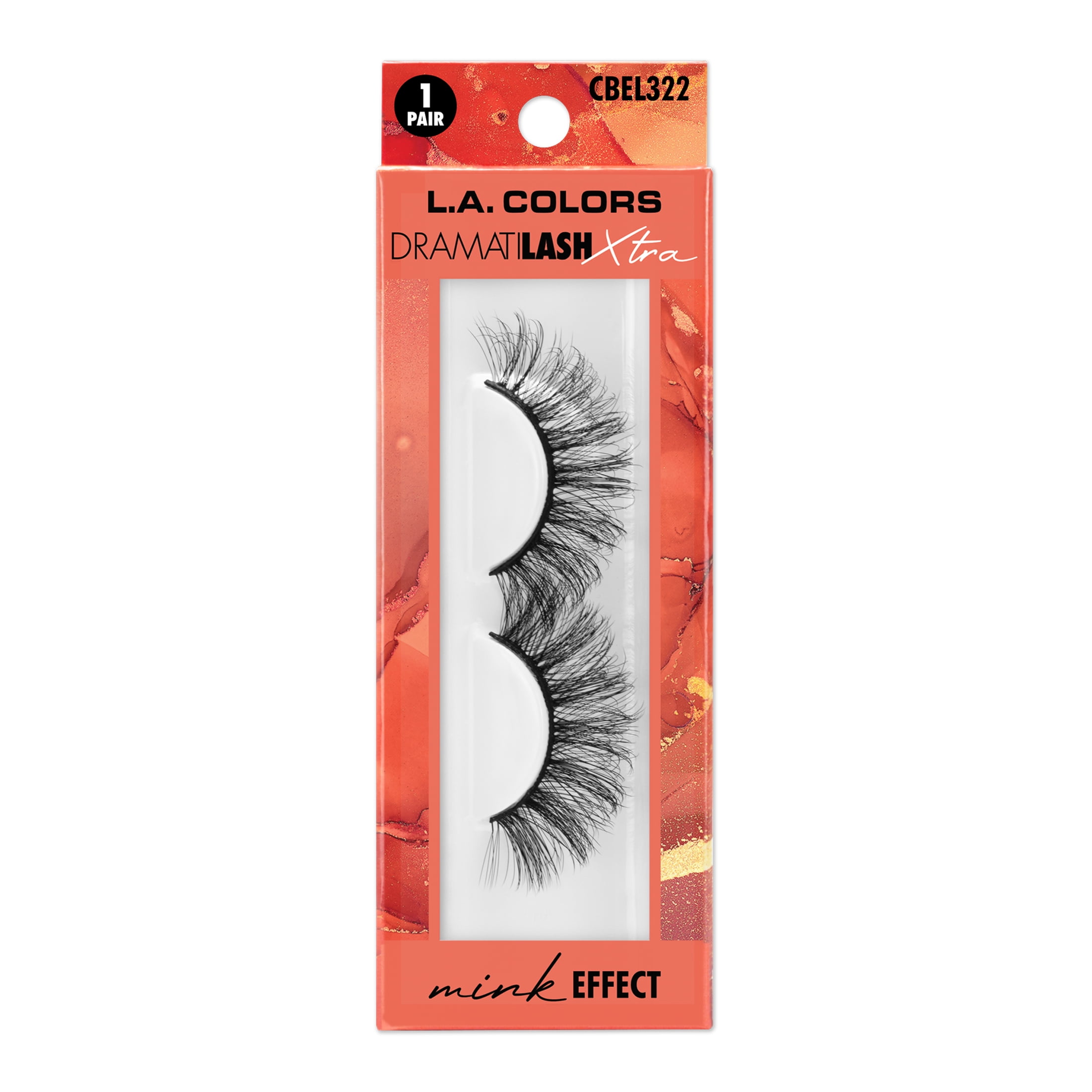 (6 pack) L.A. COLORS Faux Mink Eyelashes, Dramatilash Dynamic, 1 Pair