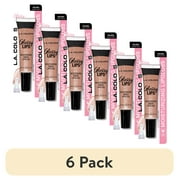 6 pack L.A. COLORS Glossy Lips, Moisturizing Sheer Lip Gloss, Peachy Keen, 0.14 fl oz