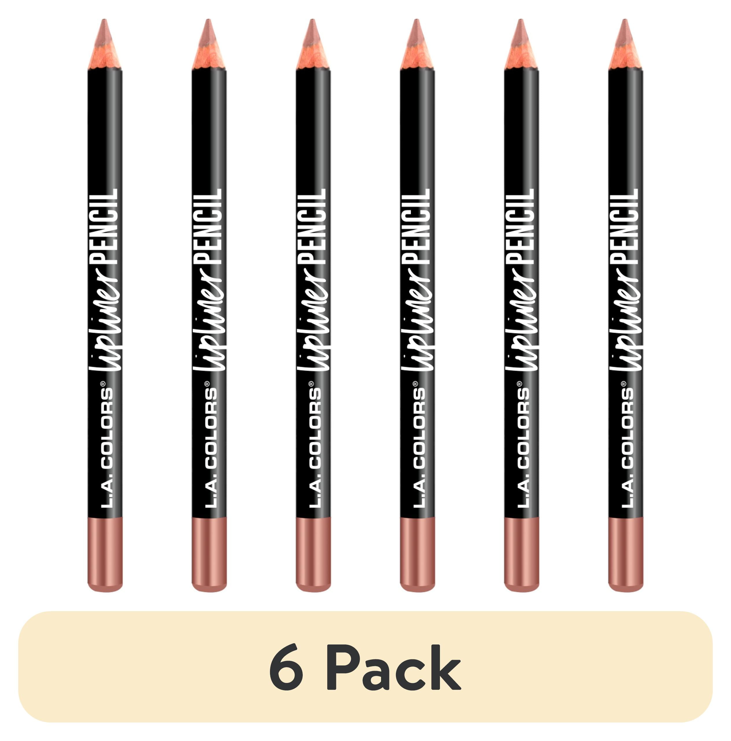6 pack) L.A. COLORS Long Wearing Lipliner Pencil, Sienna, 0.035 fl
