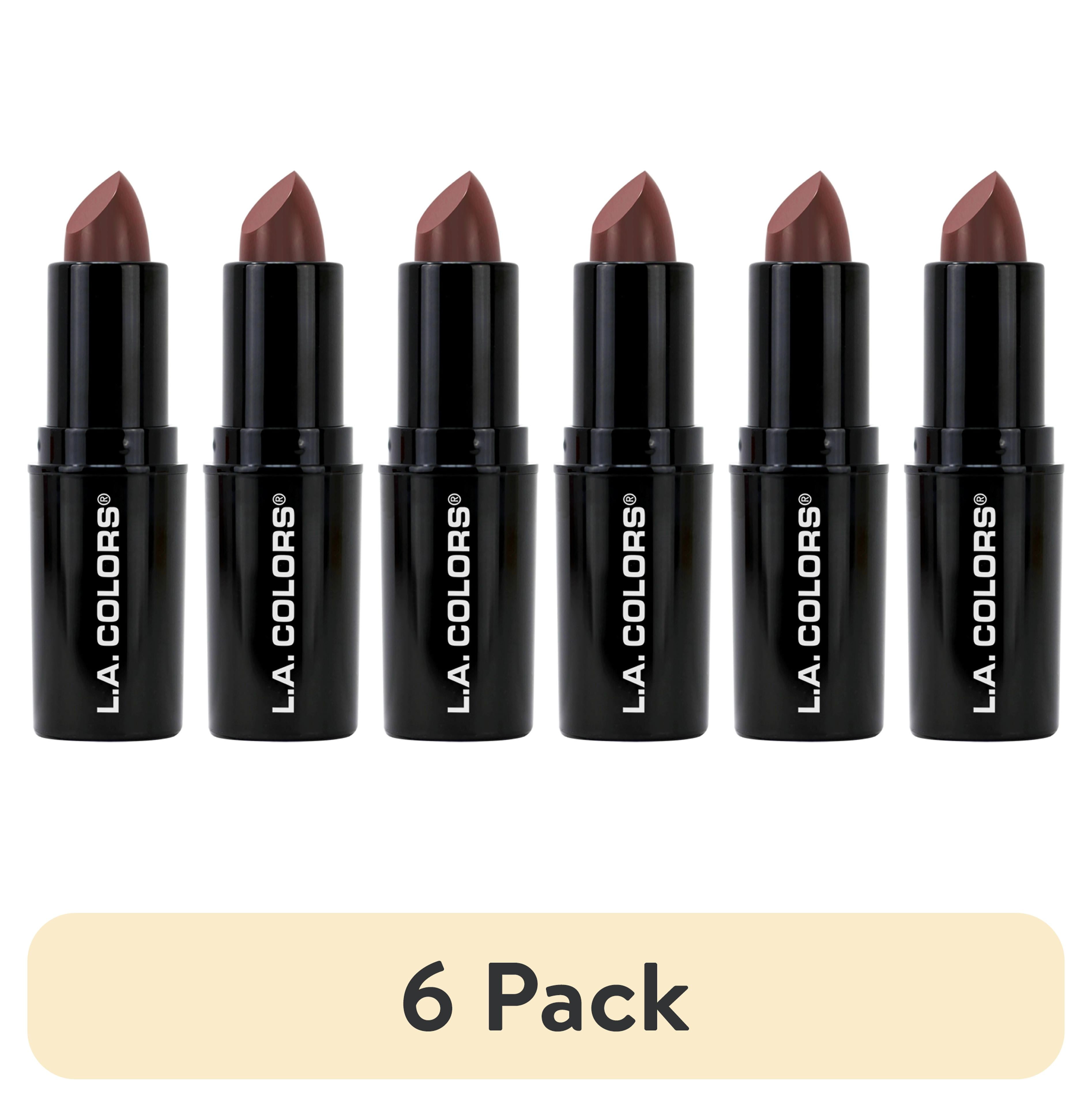 6 pack) L.A. COLORS Long-Wearing Satin Finish Velvet Pout Chaser