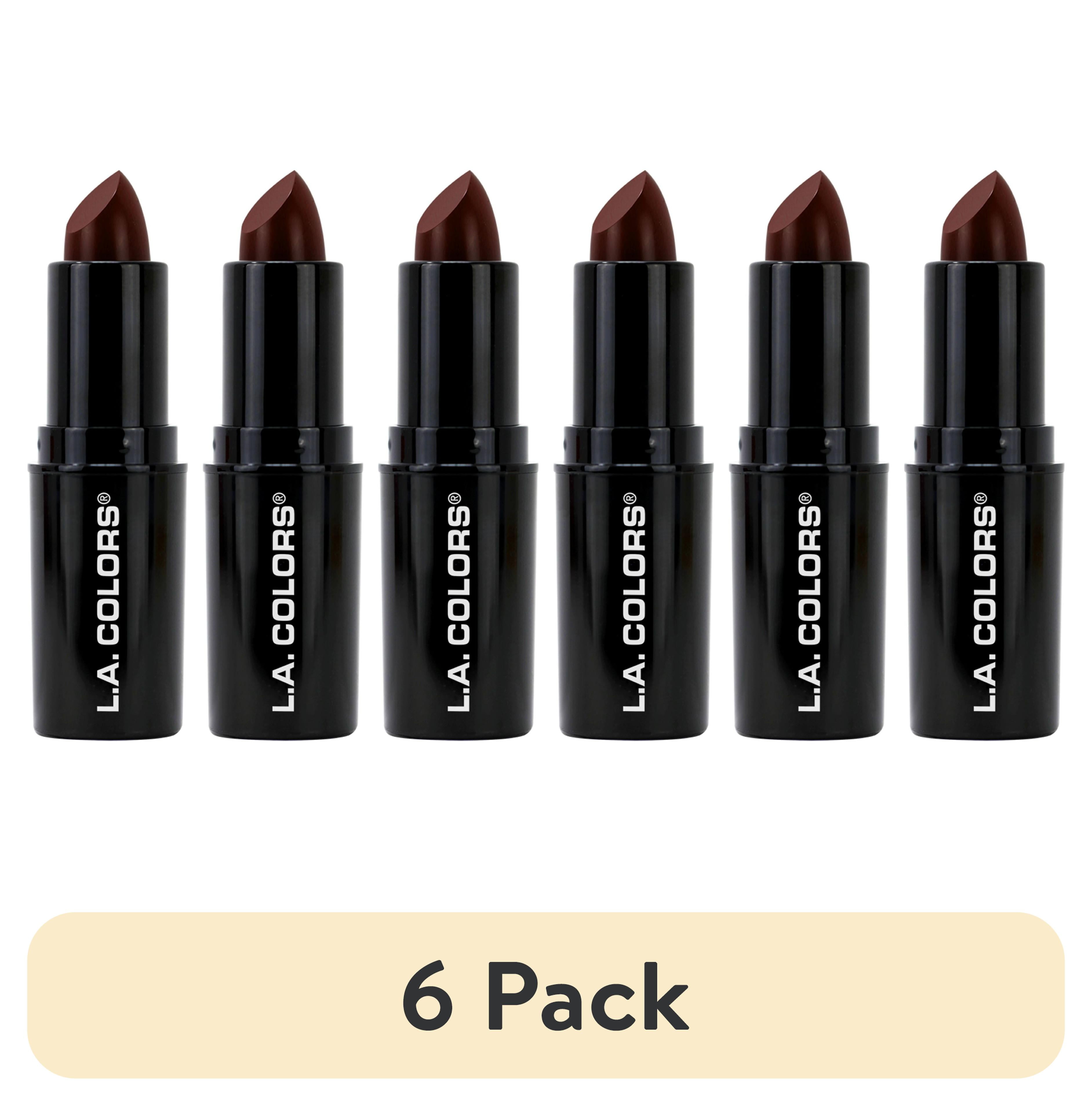 6 pack) L.A. COLORS Long-Wearing Satin Finish Velvet Pout Chaser