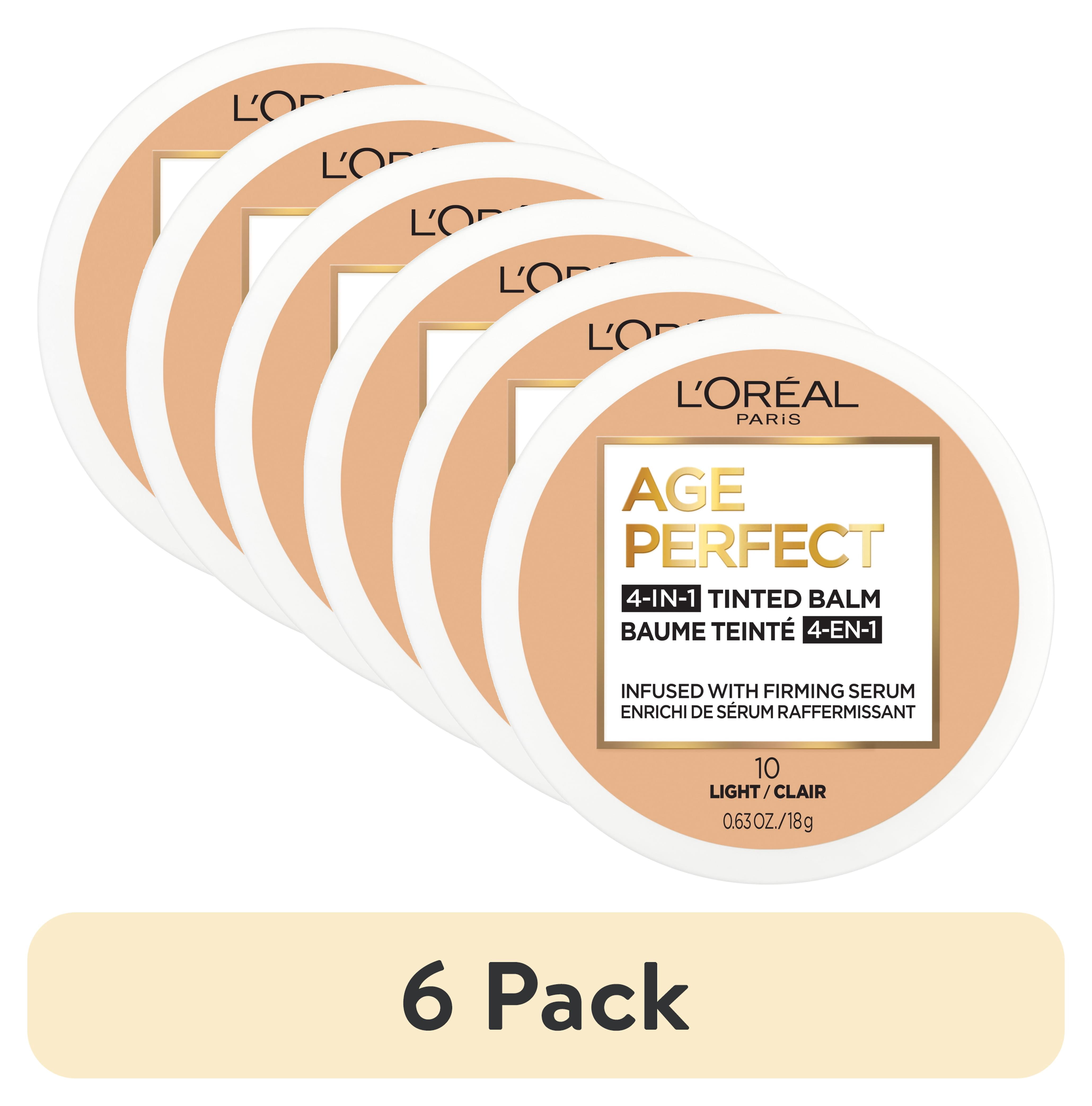 6 pack) L'Oreal Paris Age Perfect 4-in-1 Tinted Face Balm