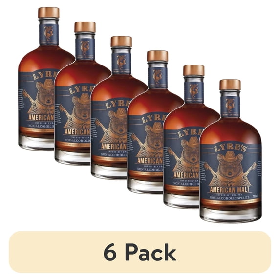 (6 pack) Lyre's Bourbon Alternative (Non-Alcoholic) 23.3oz