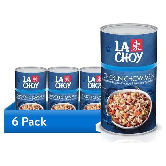 (6 pack) La Choy Chicken Chow Mein, White Meat Chicken and Vegetables in Sauce, 42 oz