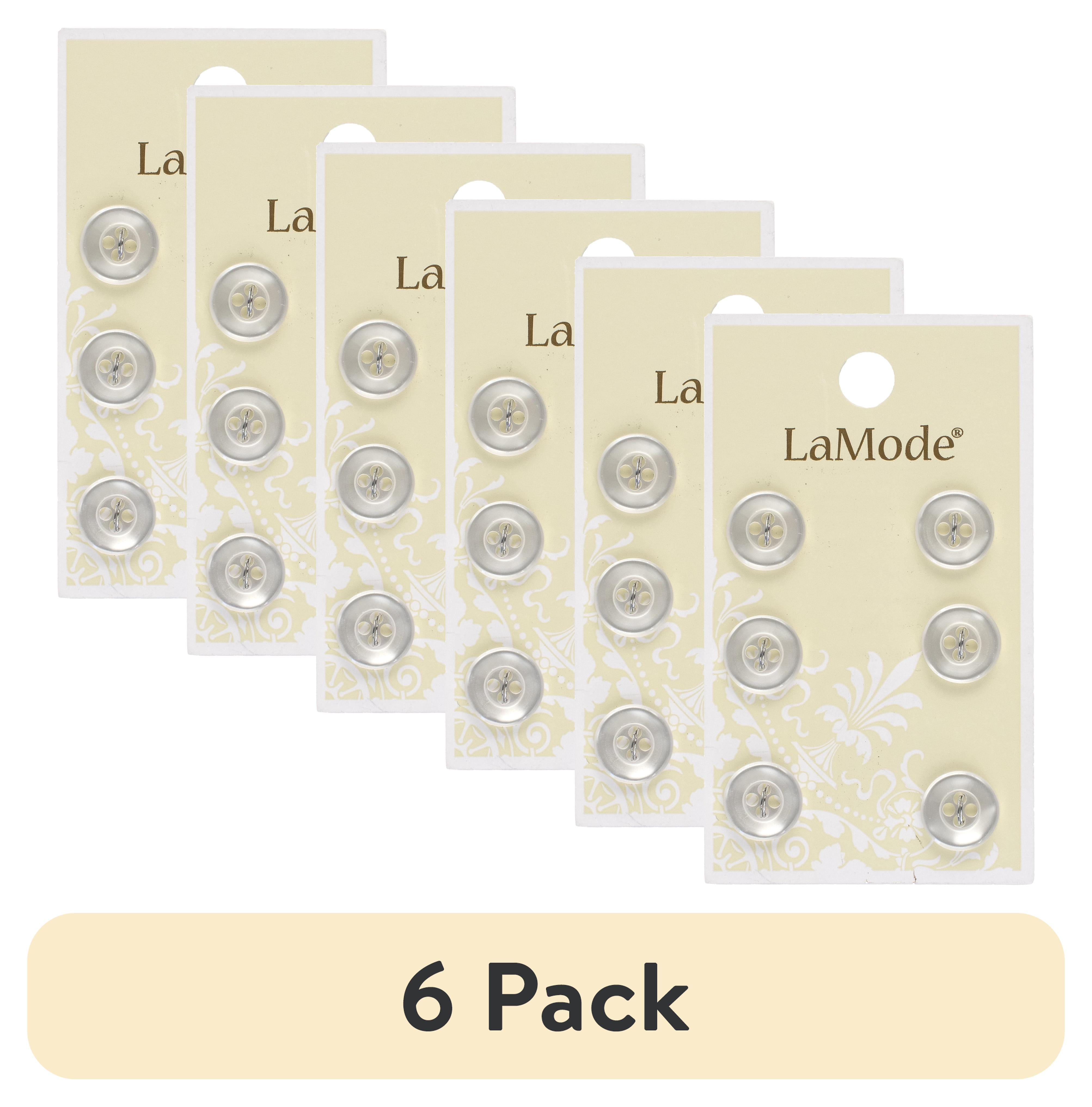 6 pack) LaMode Pearl Buttons, 6 Piece - Walmart.com